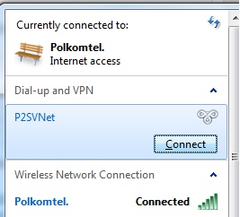 P2SVNet vpn connection